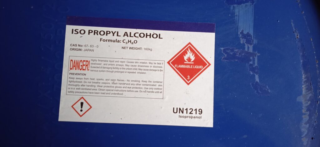 DUNG MÔI IPA – ISOPROPYL ALCOHOL 