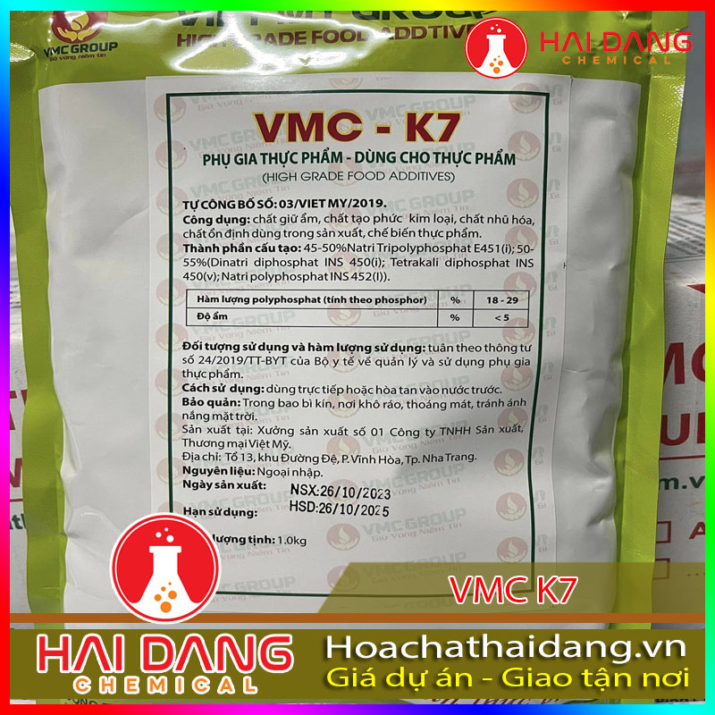 phụ gia tạo dai giòn - VMC K7